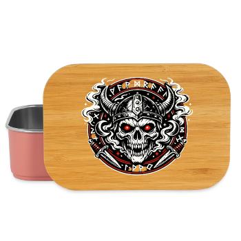 Vikingenschädel Feuerkreis - Lunch Box - Hellrosa - Vorne