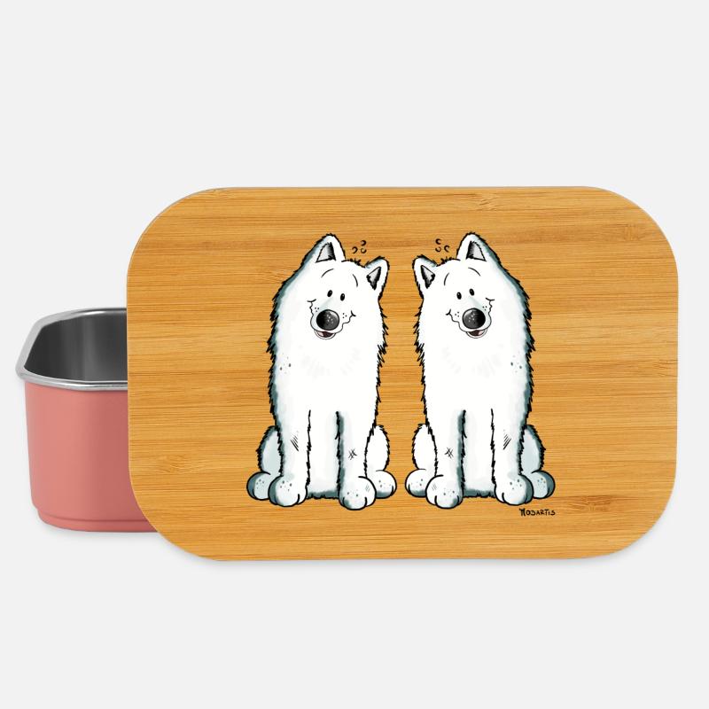 Samoyed Team - Samoyède - Boîte à goûter - rose clair