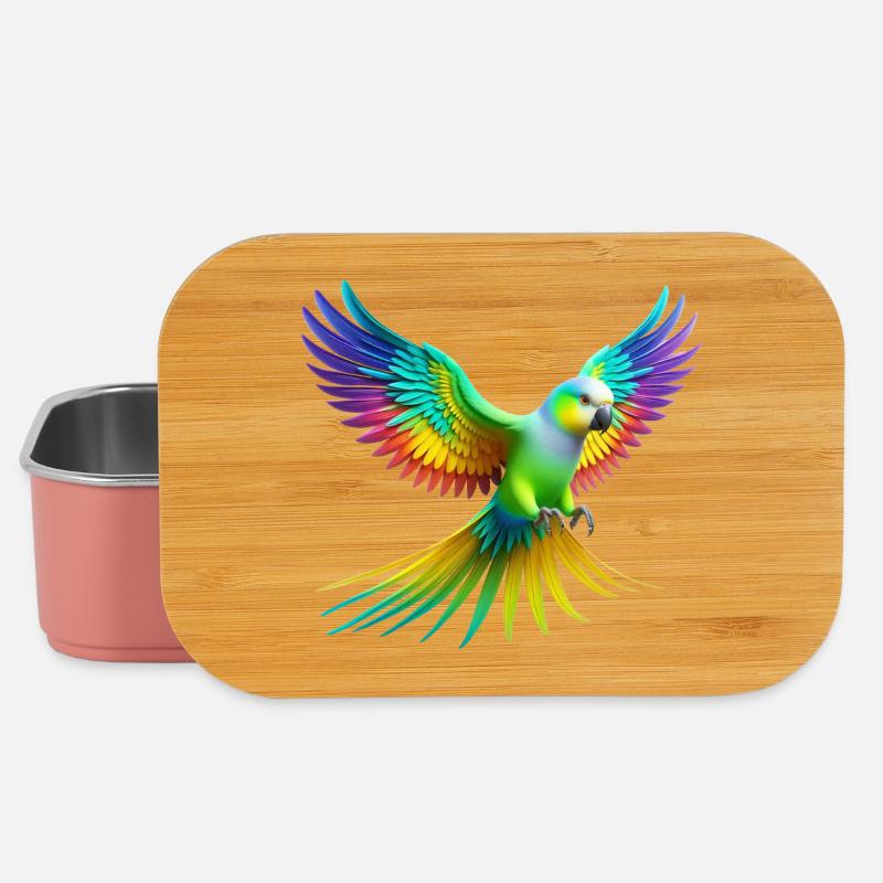 Regenbogensittich (02) - Lunch Box - Hellrosa
