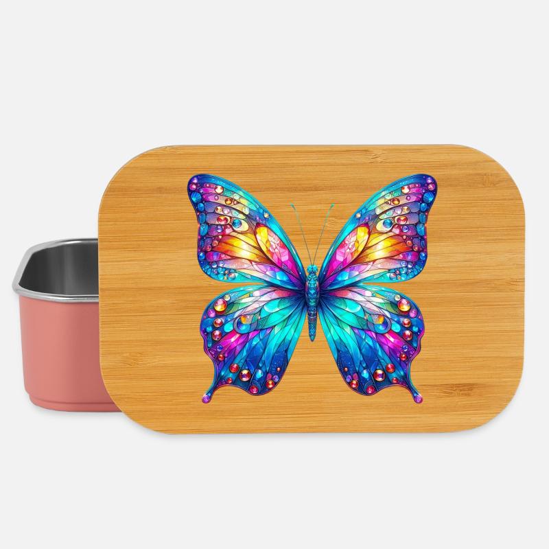 Schmetterling - Lunch Box - Hellrosa