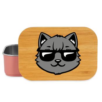 Cat Gray Sunglasses Cool Casual Style Look - Lunch Box - light pink - Front