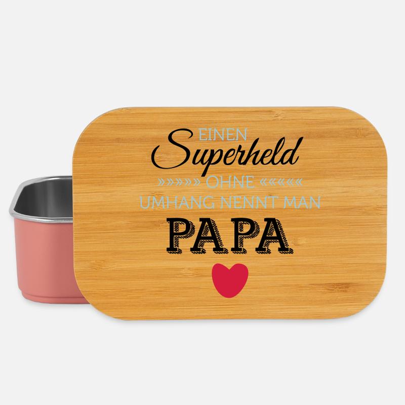 Superheld Papa T-Day2015 Feelings - Lunch Box - Hellrosa
