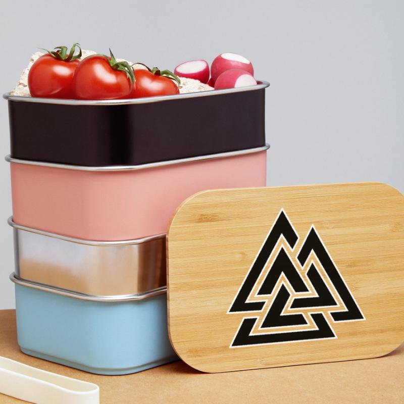 Triangular intertwined pattern Lunch Box