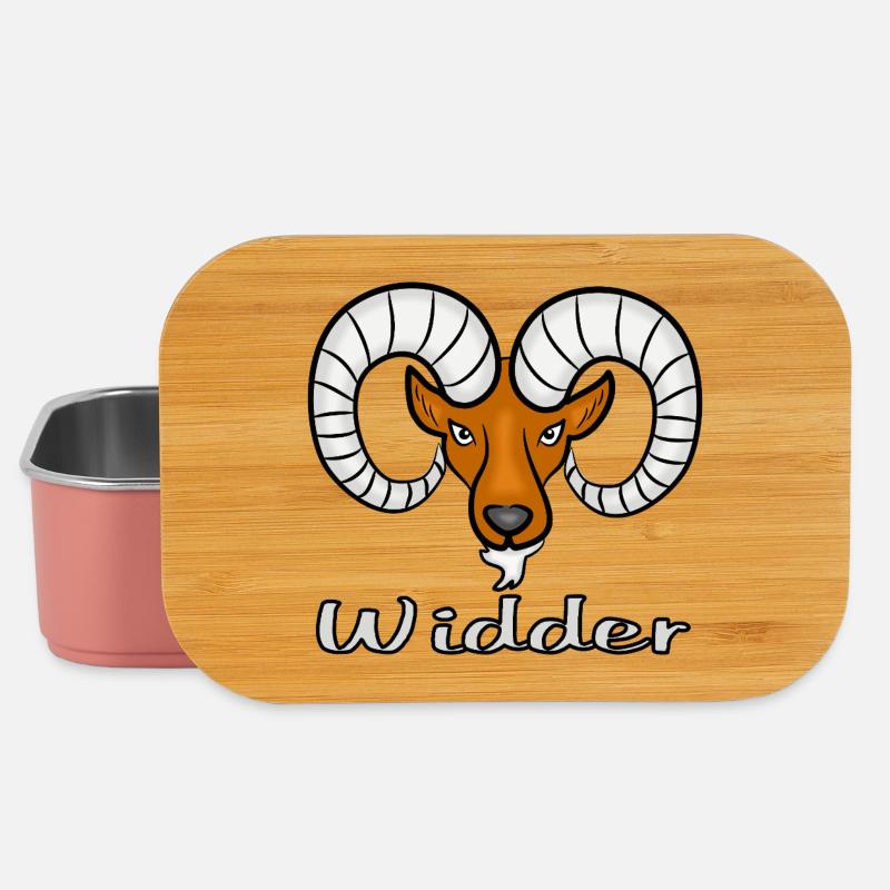 Widder Sternzeichen - Lunch Box - Hellrosa