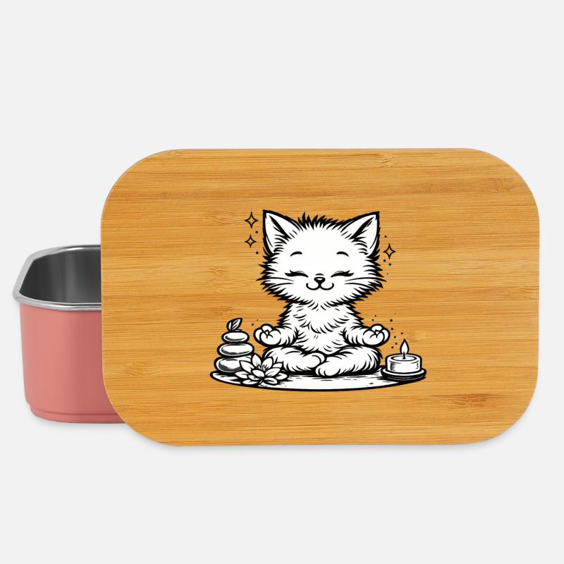 Zen-Kätzchen  - Lunch Box - Hellrosa