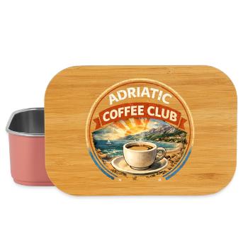 Croatia Adriatic Coffee Club Retro Logo - Lunch Box - light pink - Front