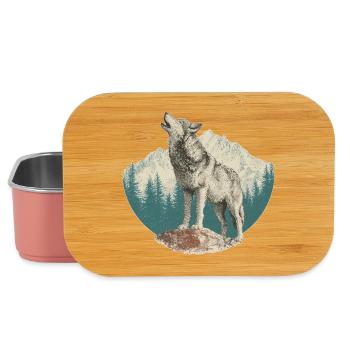 Wolf - Lunch Box - light pink - Front