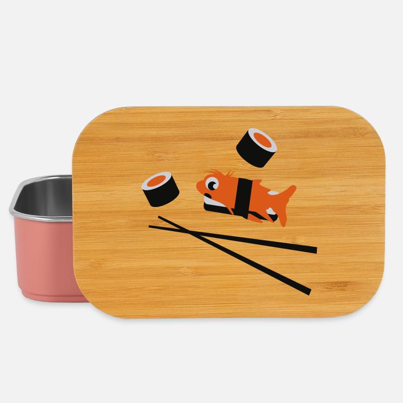 sushi - Boîte à goûter - rose clair