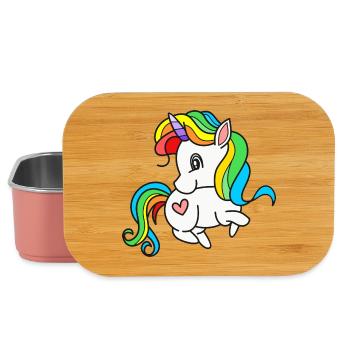 Licornes Licorne - Boîte à goûter - rose clair - Devant
