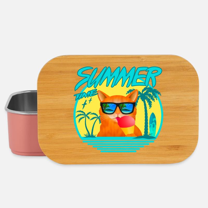 SUMMERCAT WITH ICE - Lunch Box - Hellrosa