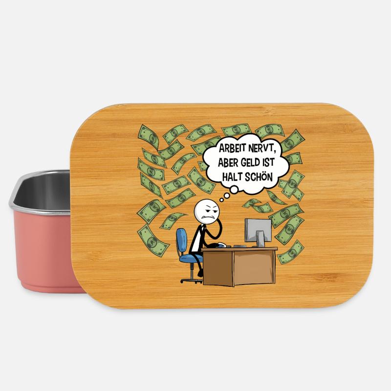Arbeit nervt - Lunch Box - Hellrosa