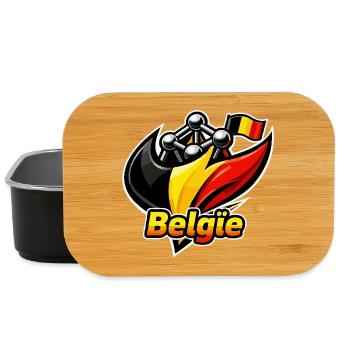 Logo de la Belgique - Boîte à goûter - noir - Devant