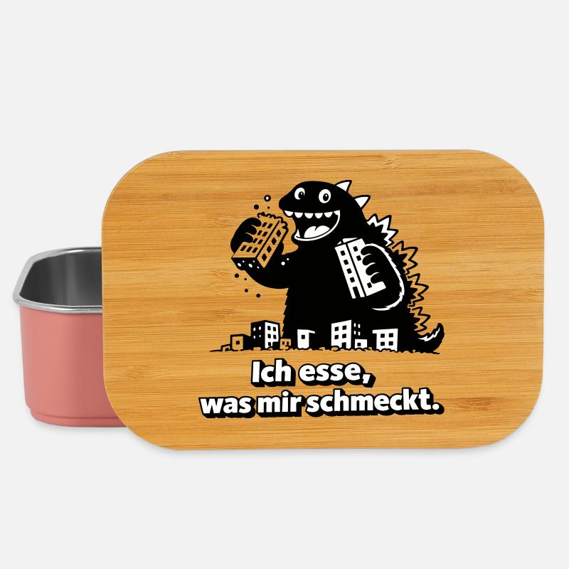 Monster isst, was ihm schmeckt - Lunch Box - Hellrosa