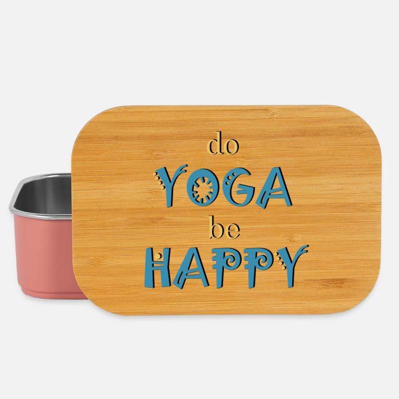 yoga - Boîte à goûter - rose clair