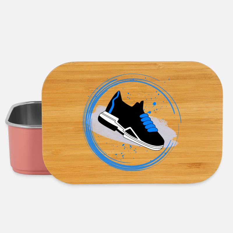 Splash de baskets en cercle - Boîte à goûter - rose clair