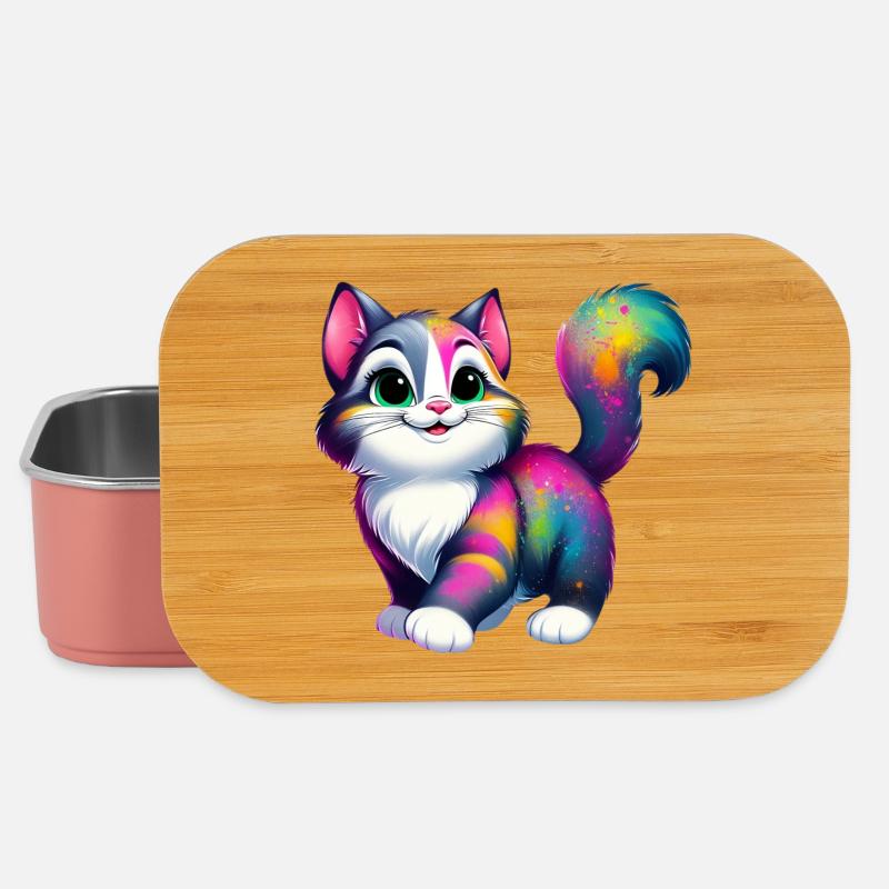 Katze - Lunch Box - Hellrosa