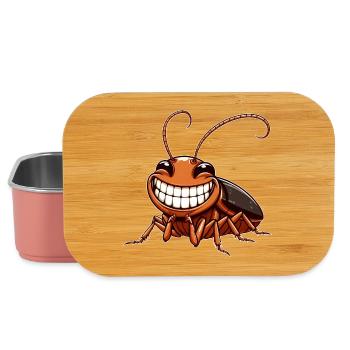 Süße Kakerlake Schabe Comic Cartoon - Lunch Box - Hellrosa - Vorne