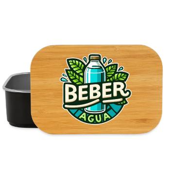Wasser trinken - Lunch Box - Schwarz - Vorne