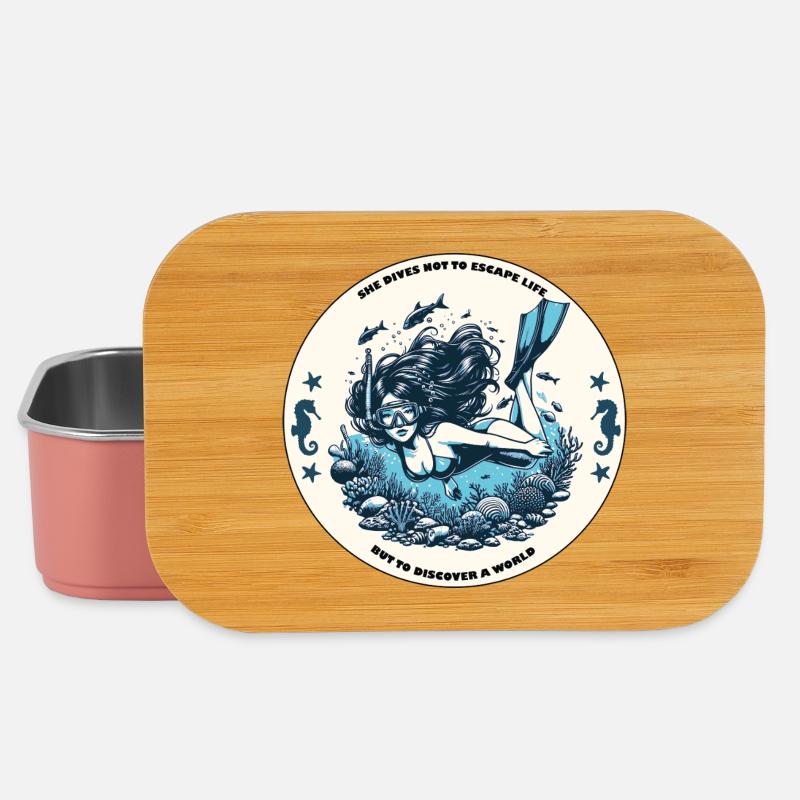 "BENEATH THE SURFACE" - Lunch Box - light pink