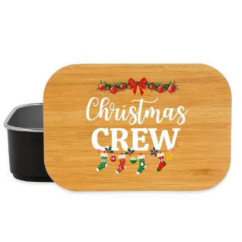 Weihnachtscrew Festliches Design, Weihnachtscrew - Lunch Box - Schwarz - Vorne
