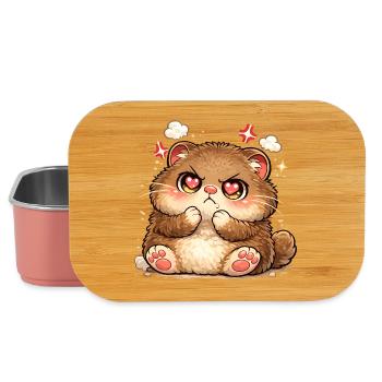 Kitten with heart eyes - Lunch Box - light pink - Front