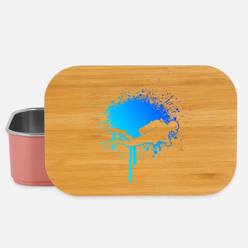 Cleanes Diving Artwork for Tauchen - Lunch Box - light pink