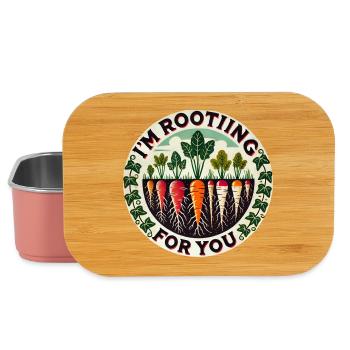 Rootin' Carrotin' Carrot' Patch Runde - Lunch Box - Hellrosa - Vorne