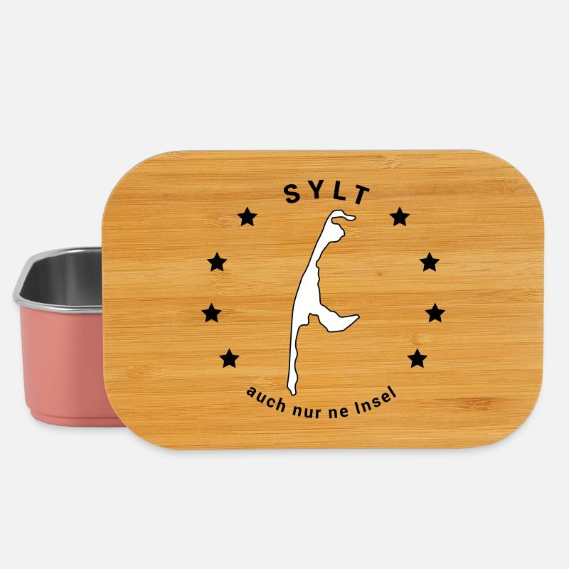 Sylt - Insel Nordsee Maritim Watt Meer - Lunch Box - Hellrosa