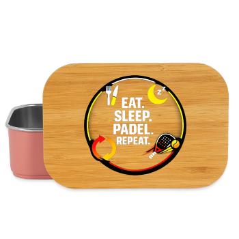 Eat Sleep Padel Repeat - Lunch Box - Hellrosa - Vorne