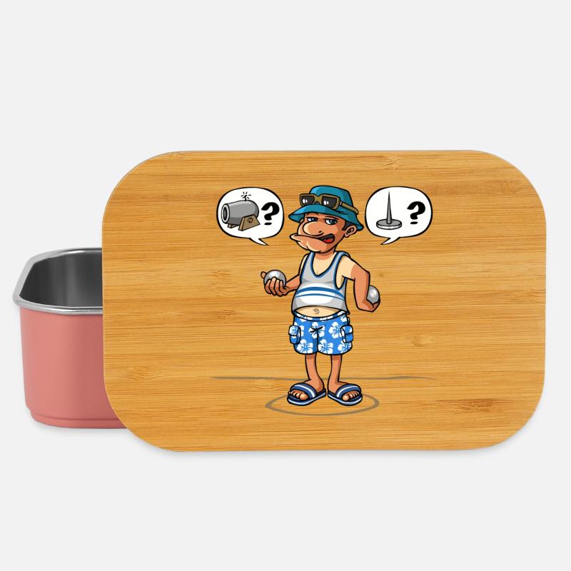 petanque player - Lunch Box - light pink
