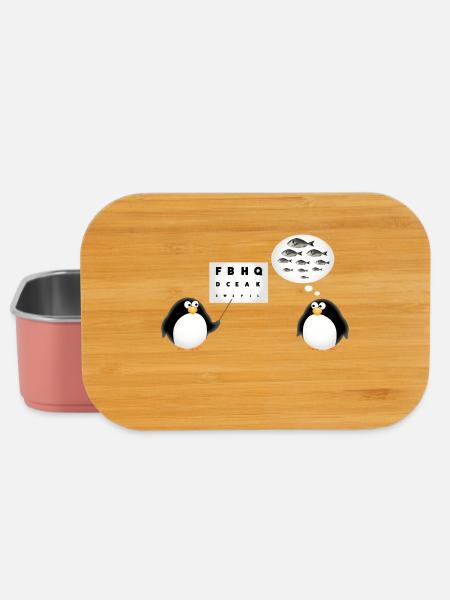Pinguin Seh Test - Augenarzt - Lunch Box - Hellrosa