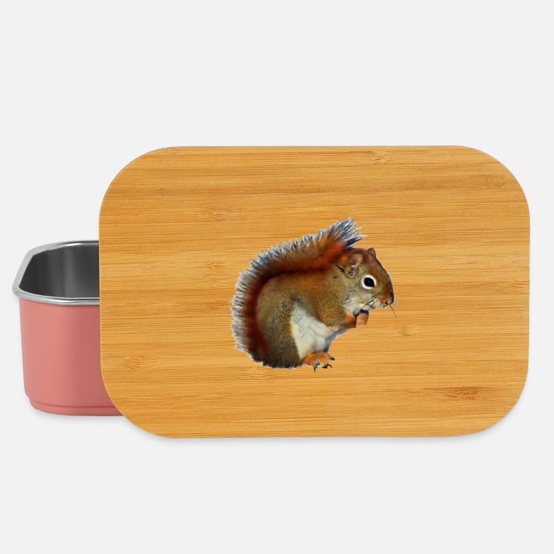 Cadeau photo de forêt d'ecureuils d'Eichorn - Boîte à goûter - rose clair