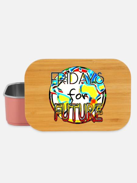 Klimaschutz Statement Farbenkunst - Lunch Box - Hellrosa