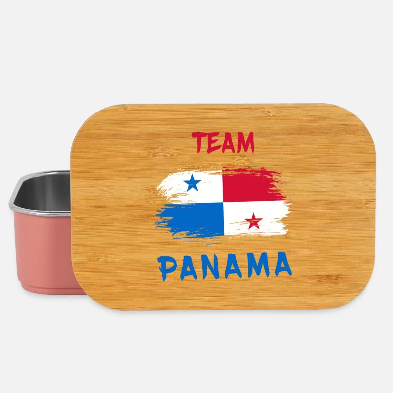Team Panama / Flagge - Lunch Box - Hellrosa