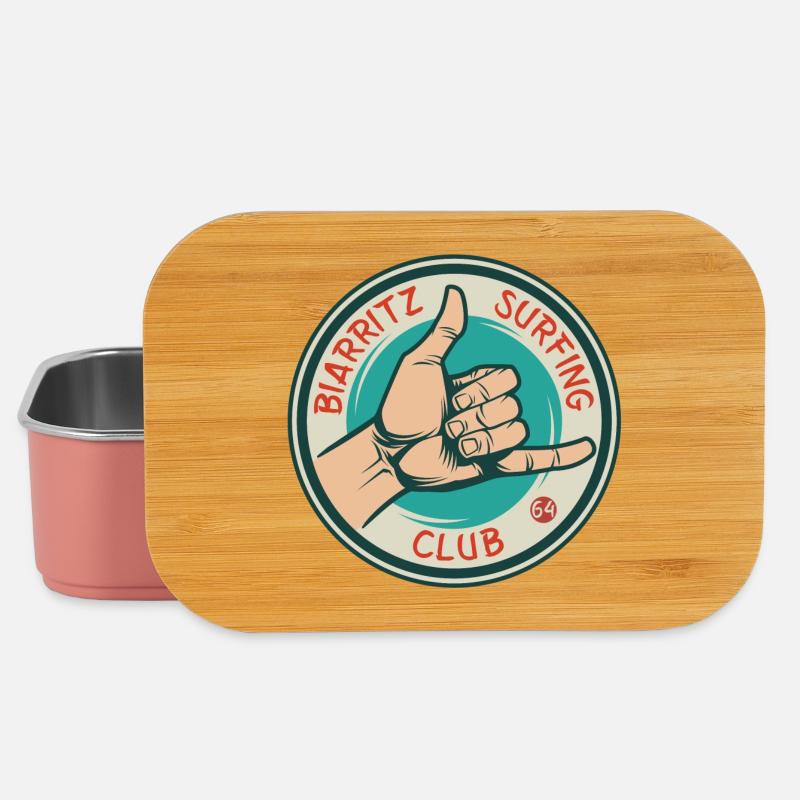Biarritz Surfing Club - Boîte à goûter - rose clair