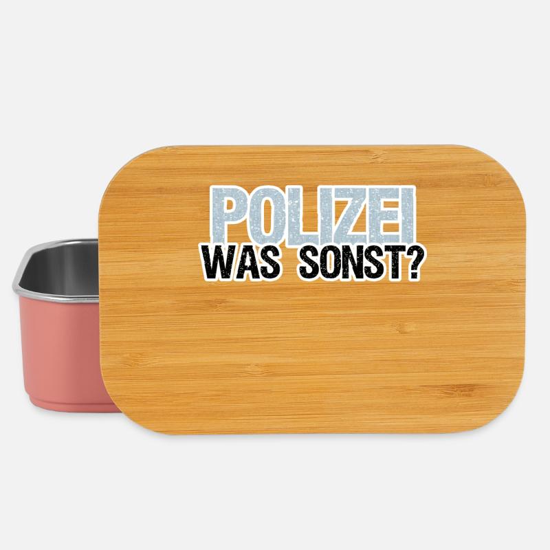 Polizei Polizist Beruf Arbeit Sprüche - Lunch Box - Hellrosa