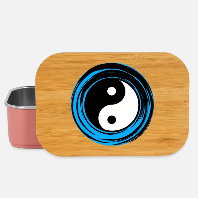 Yin-yang Blue - Lunch Box - light pink