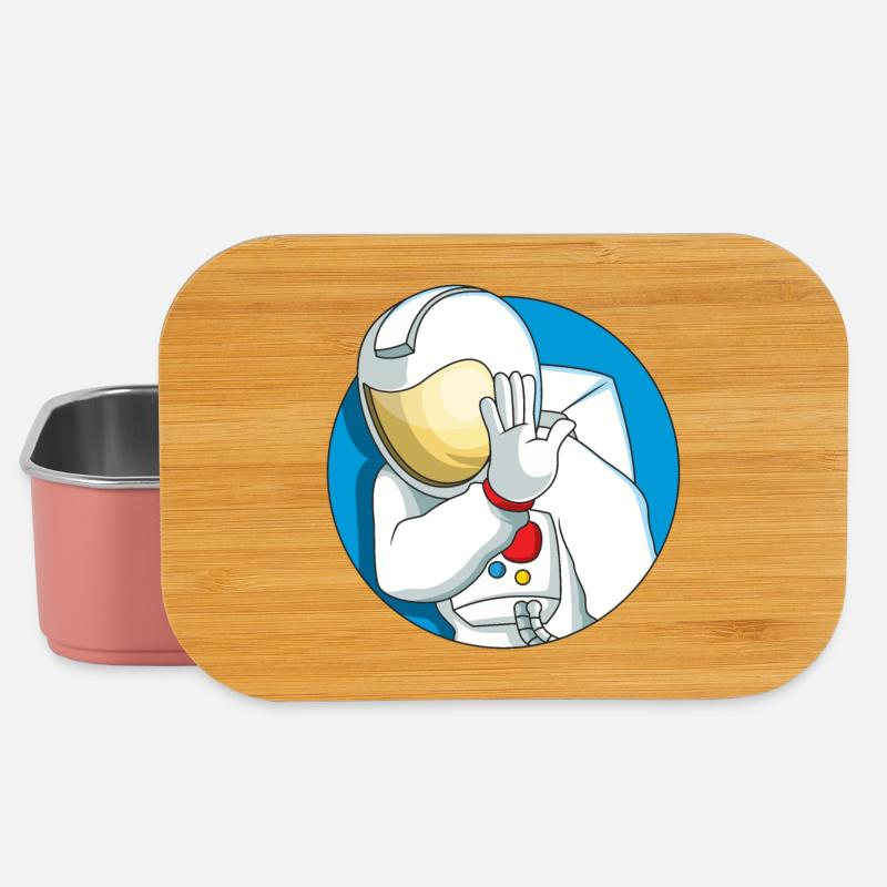 Schüchterner Astronaut - Lunch Box - Hellrosa