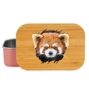 Petit panda - Boîte à goûter - rose clair - Devant