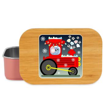 Football Locomotive MOUSE - Boîte à goûter - rose clair - Devant