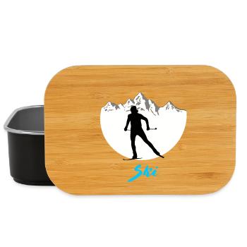Cross-country skiing - Lunch Box - black - Front