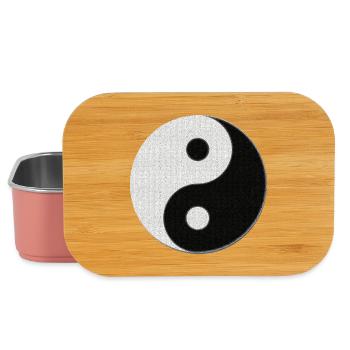 Yoga Shirts, Yin und Yang mosaikmuster - Lunch Box - Hellrosa - Vorne
