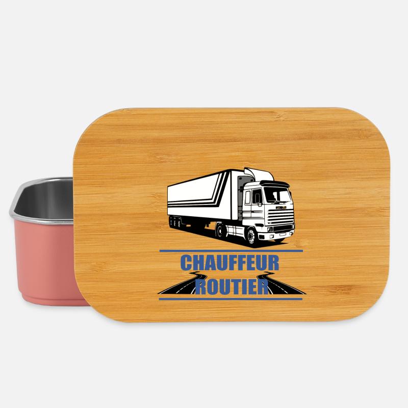 Chauffeur routier - Boîte à goûter - rose clair