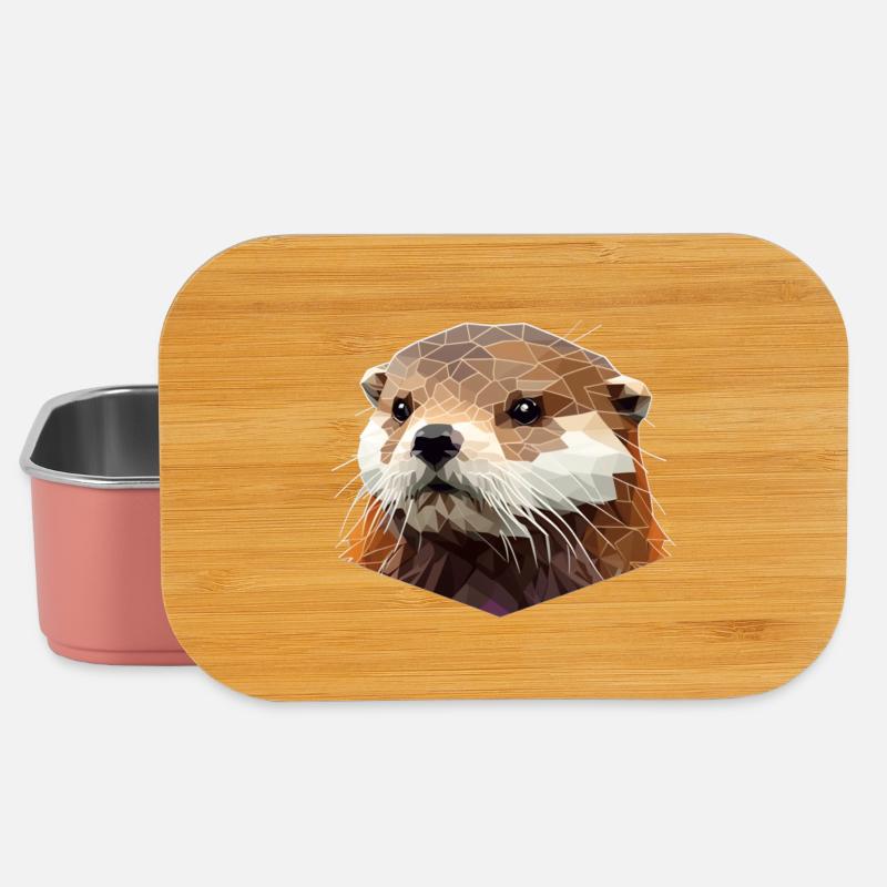 Polygon Otter - Lunch Box - light pink