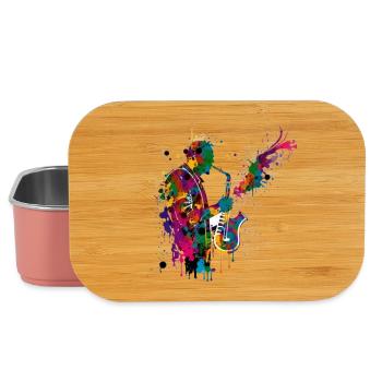 Saxophone Player Musician Jazz - Lunch Box - light pink - Front