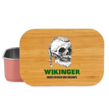 Wikinger Totenkopf Design - Lunch Box - Hellrosa - Vorne