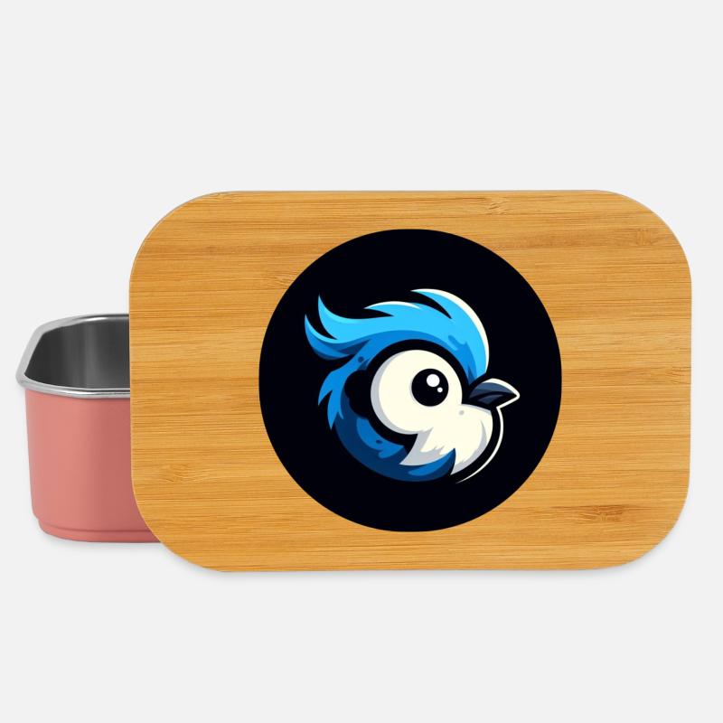 Comic Meise Vogel - Lunch Box - Hellrosa