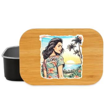 Aloha Mädchen - Lunch Box - Schwarz - Vorne