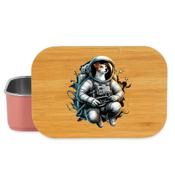 Astronaut Jack Russell Terrier Geschenk - Lunch Box - Hellrosa - Vorne