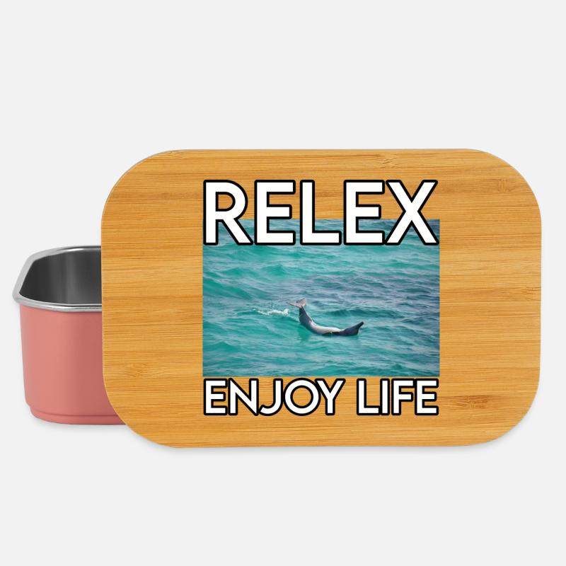 Relax am Meer – Lebensfreude - Lunch Box - Hellrosa